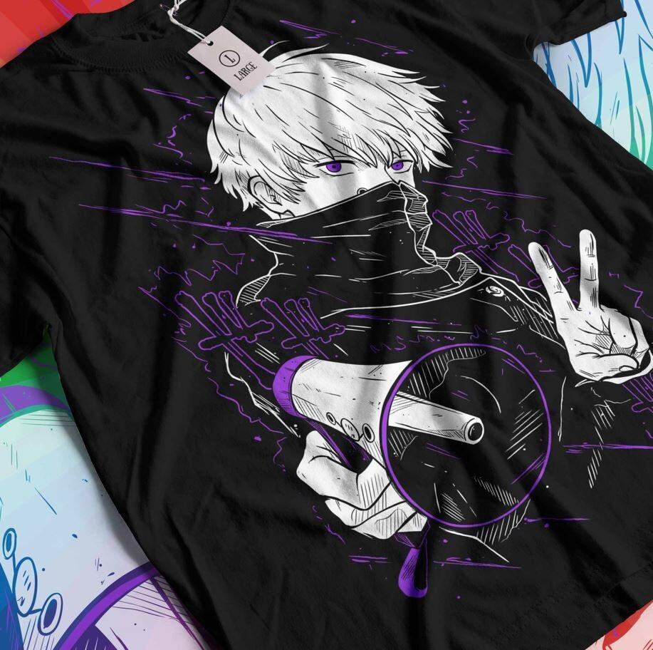 

Футболка Инумаки Тогэ Jujutsu Kaisen Мэгуми Фусигуро Сатору Годзё Чёрная футболка XL