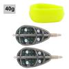 Carp Fishing Feeder Rig Set With Bait Cage Lead Weight Hook Assembly Lake Casting