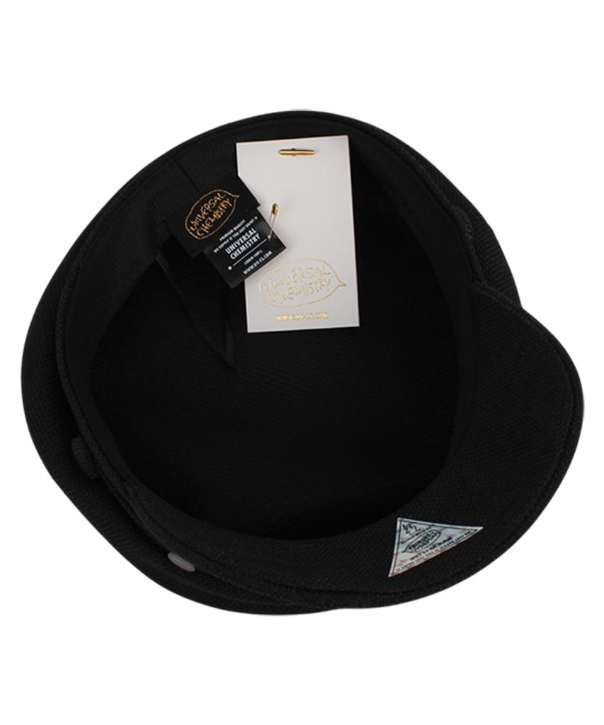 Yunibeosyeolkemiseuteuli Linen Logo Black Marine Cap
