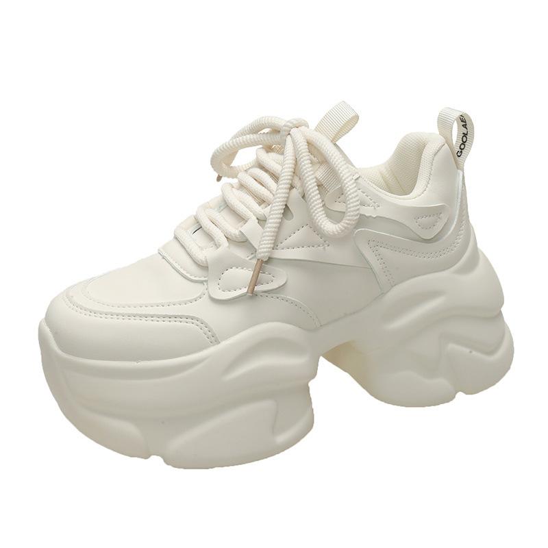 

Platform dad shoes women s 2025 autumn and winter new velvet casual shoes small man height 8 cm versatile muffin shoes 34