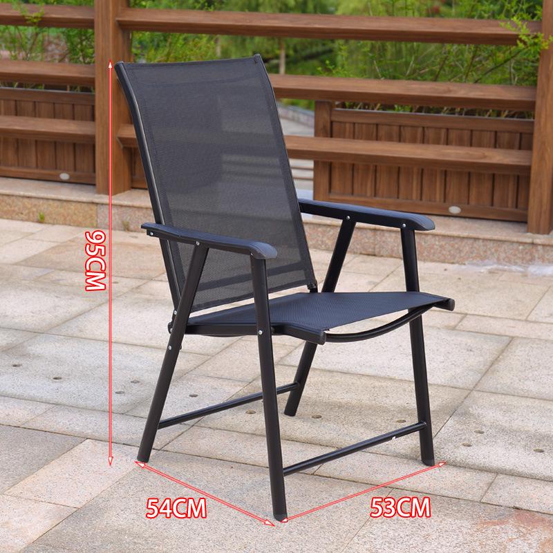 Outdoor Rattan-Style Stackable Patio Chair and Table Set, Wrought Iron Coffee Stool, Ideal for Courtyard or Balcony.