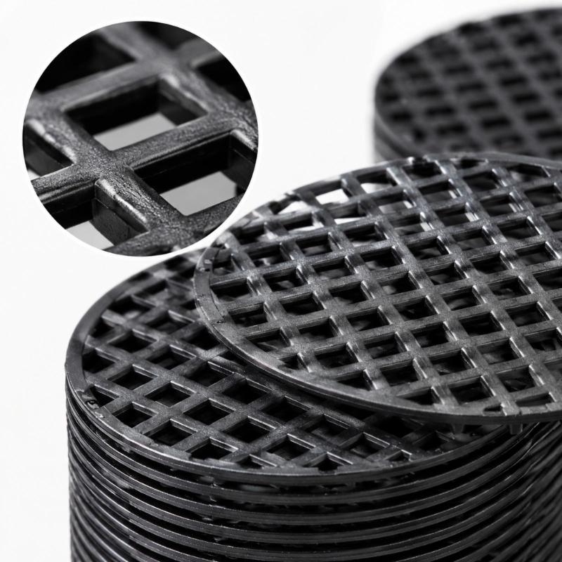 200lots Plastic Pot Drain Screens with Perforated Round Construction to Help Control Soil During Potting and Repotting