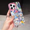 Game GI Mualani Jelly Double layer Rose Red Mobile Phone Case for iPhone 17 16 15 14 13 12 11 Air Pro Max Plus Protective