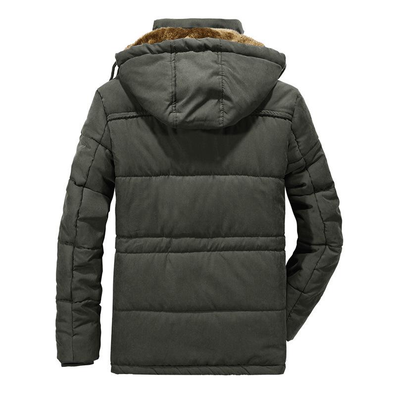 Autumn and Winter New Cashmere Thickened Plus-size Men's Cotton-padded Jacket Long Plus-size Warm Cotton-padded Jacket