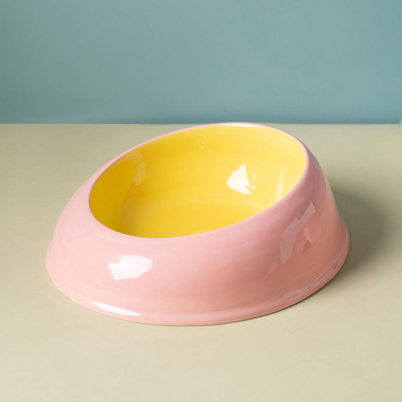 Ceramic Pet Cat Bowl Pet Drinking Water Feeding Bowl Ceramics Cat Food Dog Food Utensils Cat Dog Pet Supplies Accessories