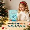 Christmas Tree Hanging Decorations 2026 Advent Calendar, 2D Acrylic Marine Animals Pendants, Surprise Unboxing Toys 24 Day Countdown Box, Window Decor