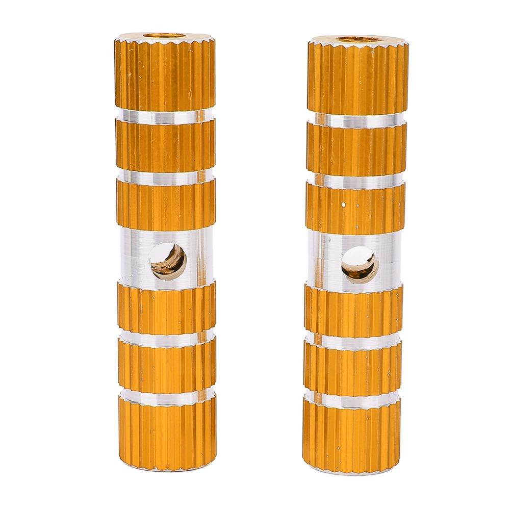 1 Pair Solid Bike Pegs Aluminum Alloy Rear Bike Pegs Durable Cycle Pedal Axle Pegs  Bike Repair