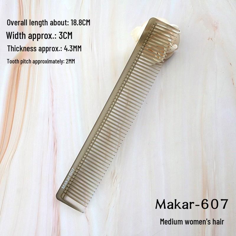 Hot-Selling Professional Dual-use Hairdressing Comb: Fine & Coarse-Toothed, Anti-static, Rubber Handle