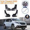 4X For Peugeot 2008 A94 2013 2014 2015 2016 2017 2018  Mud Flaps Mudguards Splash Fender Guard Front Rear Wheels Accessories