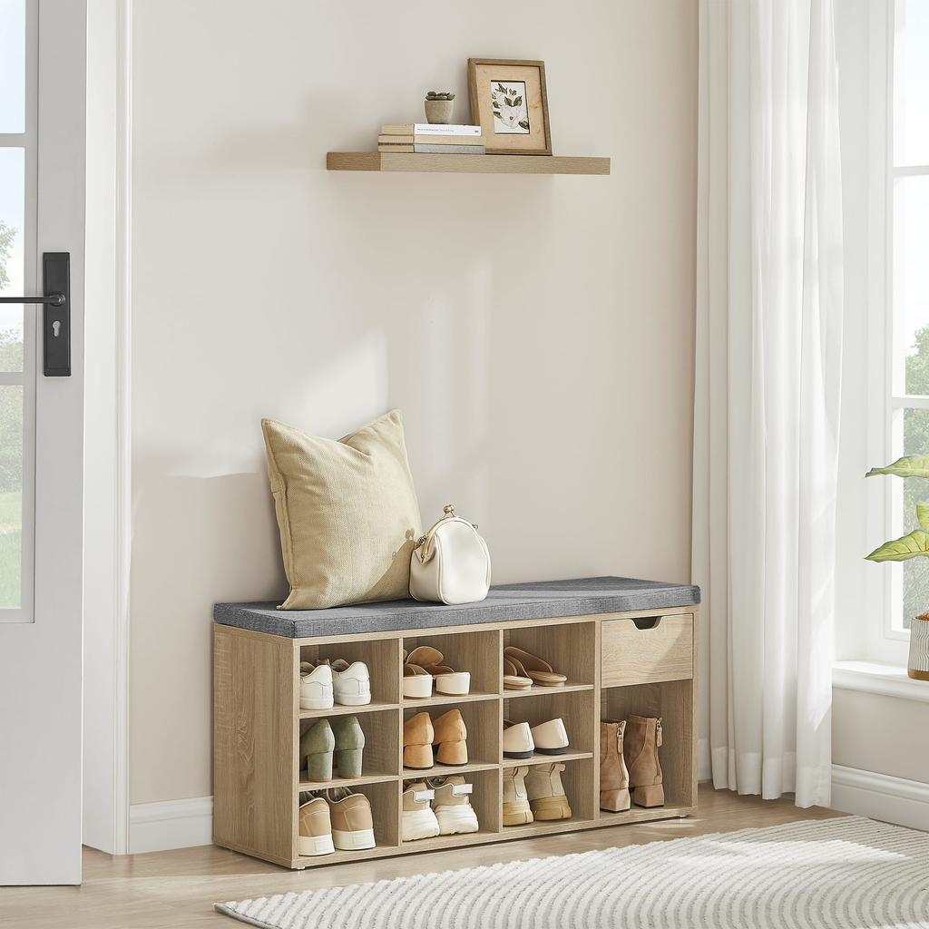 Shoe Cabinet with Seat - Sonoma - LHS024W11