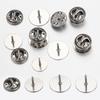 10pcs Stainless Steel Brooch Pin Base 10-14mm Cabochon Base Cufflink Settings Butterfly Tie Tack Pins Backs Jewelry Making DIY