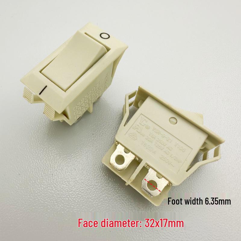 Taiwan YG YSR-9-21 Boat-shaped 4 Pin Rocker Power Switch, 16A High Current for Electric Heating Pot, 2 Positions.