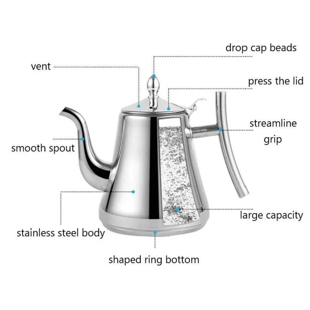 Removable Tea Pot With Filter Thickened Water Kettle With Strainer  Hotel Use
