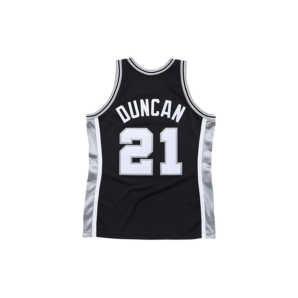 Mitchell & Ness X NBA San Antonio Spurs 2001-02 Jerseys 'Tim Duncan 21' Men's AJY4GS18456-SASBLCK01TDU