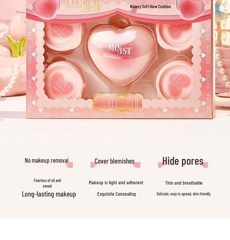 Soft Focus Cushion BB Cream: Light, Breathable, Concealing, Shape-Defining, Delicate, Adherent, Non-Caking Foundation.
