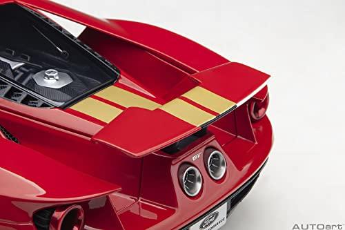 AUTOart 1/18 Scale Ford GT Alan Mann Heritage Edition Red/Gold Stripes Finished Product