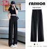 LANGSHA Women's 2025 Lightweight High-Waisted Straight-Leg Suit Pants
