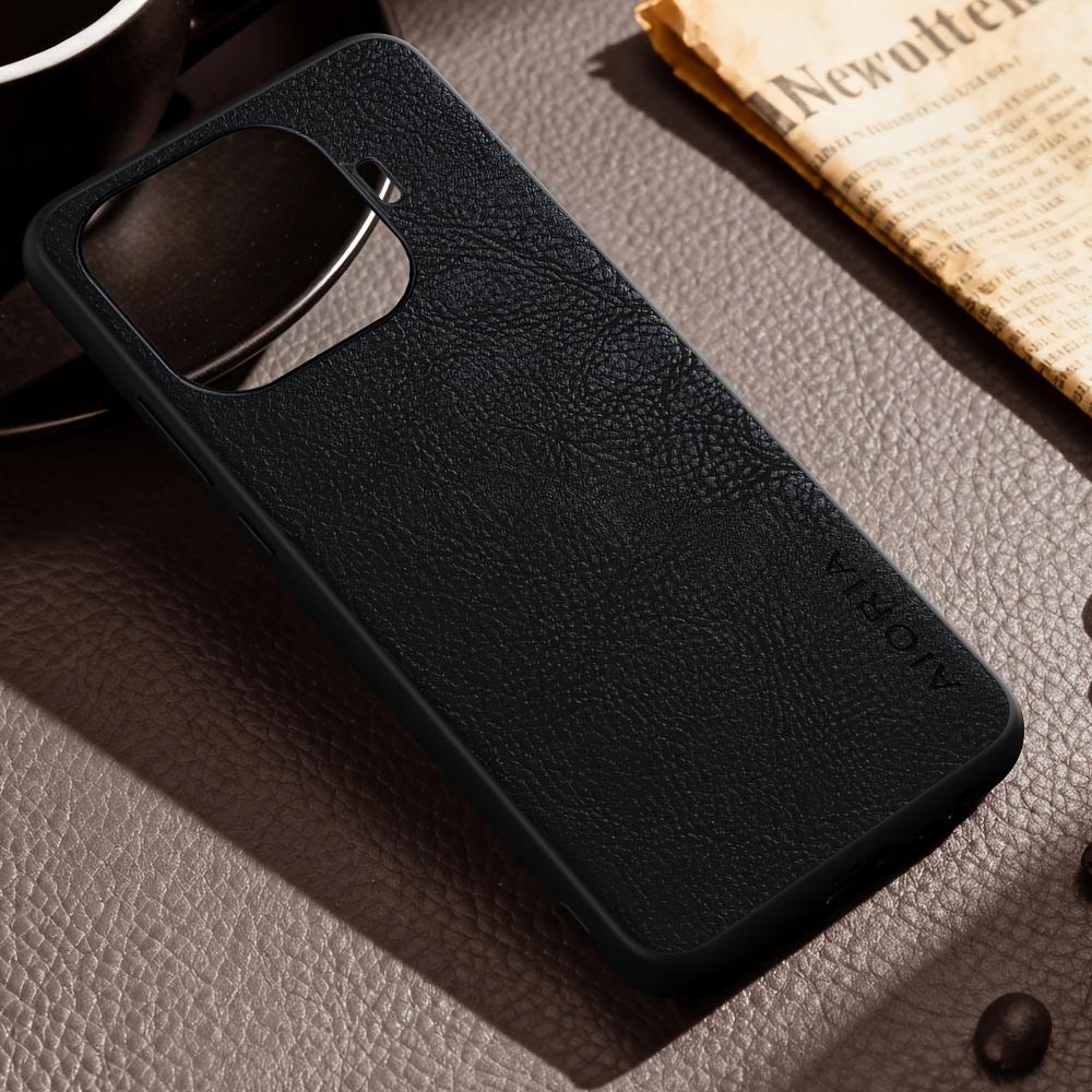 Phone Case - Luxury Case for Xiaomi 17 Ultra Pro Max 17T Pro Retro Fashion Natural Texture Solid Color Anti-Fingerprints Faux Leather Precise Camera