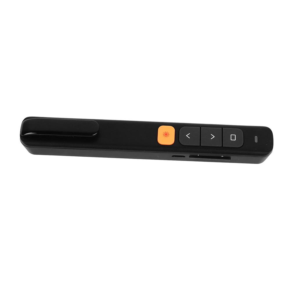 Laser Pointer Black USB Receiver Plug and Play Rechargeable Presentation Click Pointer for Classroom Office Meeting