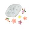 6 Cavities Flower Silicone Molds for Handmade Candle Soap Home Decoration Leaves Floral Silicone Mould for Epoxy Resin