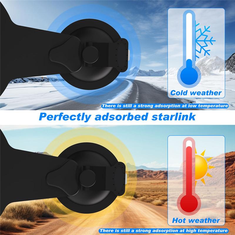 M63K-For Starlink Mini Base+Suction Cup Roof Bracket Antenna Suction Cup Bracket Suction Cup Base For Roof/Window/In-Car
