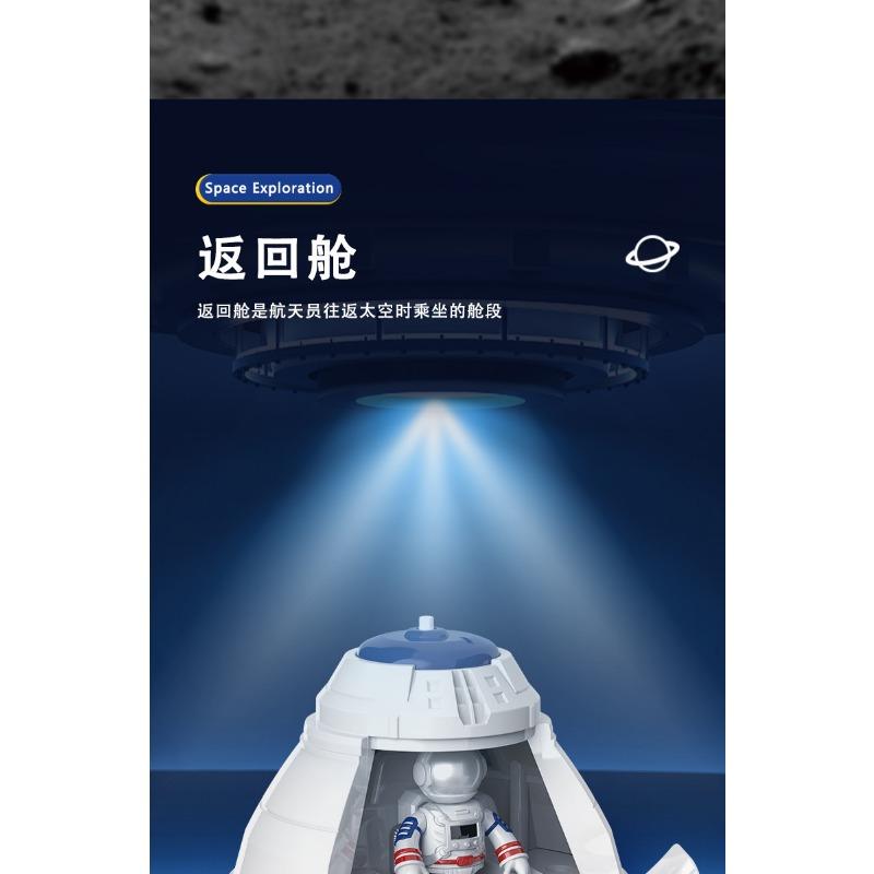 Kids Inertia Space Rocket Shuttle Astronaut Model Toy Set