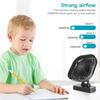 90° Folding Fan 5000mAh Battery USB Timing Desktop Cooling Fan Home Air Circulators Magnet Absorption Silent 3-speed Strong Wind