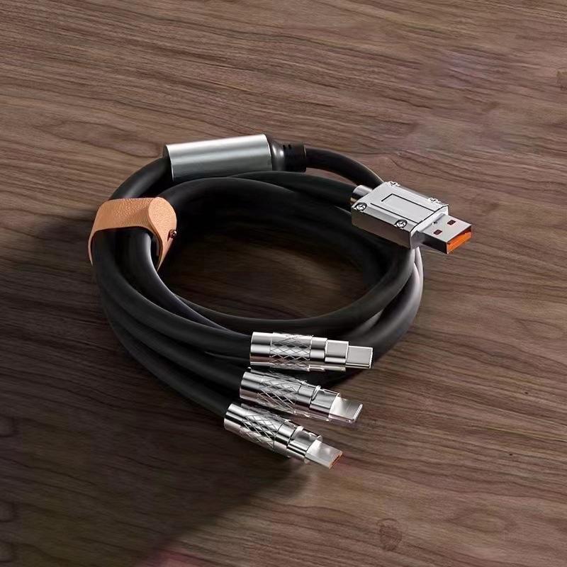 

Кабель для зарядки 3 в 1 100/120 Вт 120 см Micro USB/Type-C Множественные USB Кабели для зарядки мобильного телефона для Xiaomi Huawei Samsung