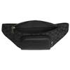 Coach Racer Gürteltasche 41 Logo Reißverschluss Glattes Kalbsleder Beschichtetes Canvas Hüfttasche Große Herren Hüfttasche Anthrazit CT714-QBMI5