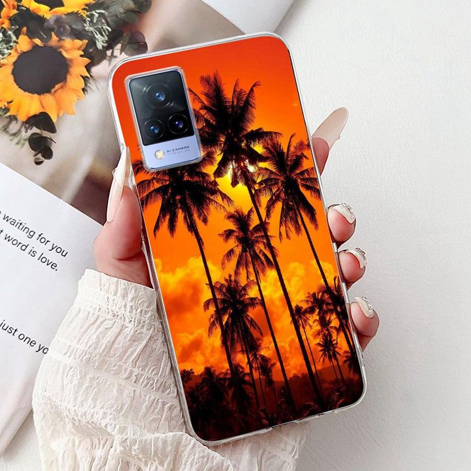 Fashion Painting Case For Vivo V21 V21e 4G 5G Soft Silicone TPU Phone Cases For Vivo V21s V21 V21E Covers Bumpers