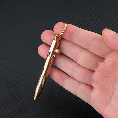 Mini Ballpoint Pen Gift with Keychain for Traveling Working Business Signing