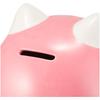 Yakushi Kiln, Colorful Lucky Cat Daruma Piggy Bank, Large, 14cm Tall, Cherry Blossom Design, 7820