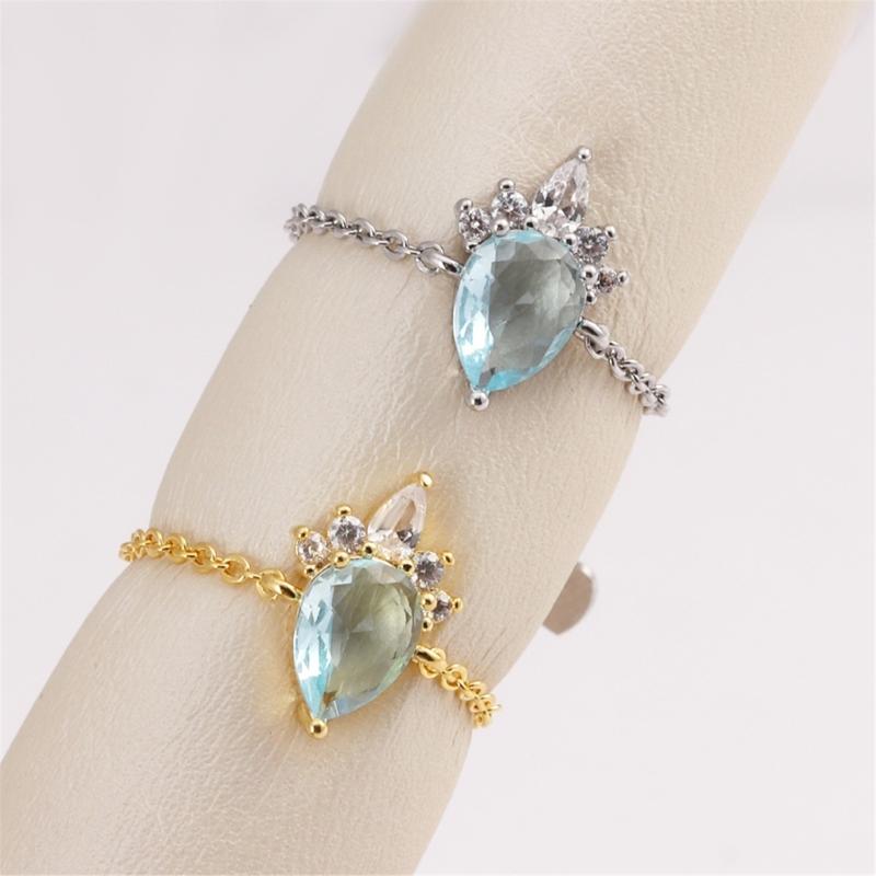 Unique Finger Rings Adjustable Rings Geometric Opening Rings Chain Rings Eye Catching Finger Jewelry Perfect for Daily