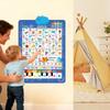 Alphabet Chart Talking Bilingual Interactive Toy Music Spanish And English Preschool Wall Posters for Ages 3-8 Language