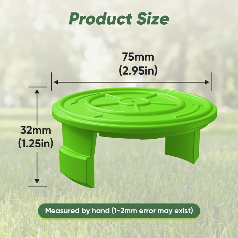 Pack Of 4 Heavy Duty Trimmer Coil Housing Replacement Quick Snap Design Weather Resistant Protection Trimmers Cover Cap