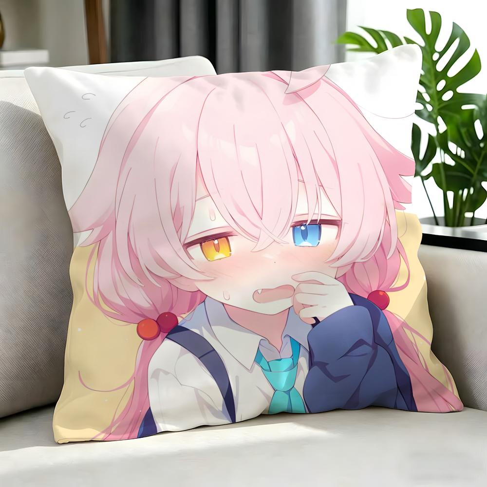 Game Takanashi Hoshino Cushion Cover Cushion Cover Set 4Pcs 50x50 45x45 40x40 Pillowcase Decorative Sofa Home Decor