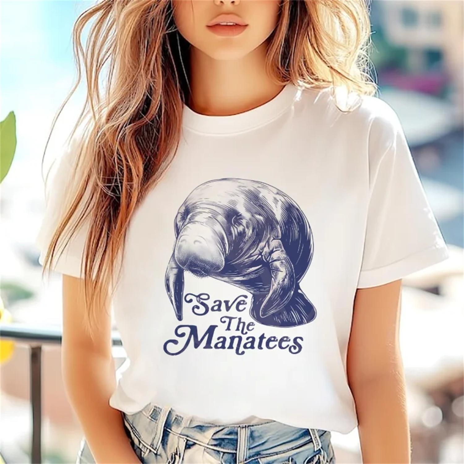 Pattern T-Shirt Top Short Sleeve Cartoon Animal Printed Casual Versatile Cute Women s Printed Fashion Trendy Women s T-Shirt S