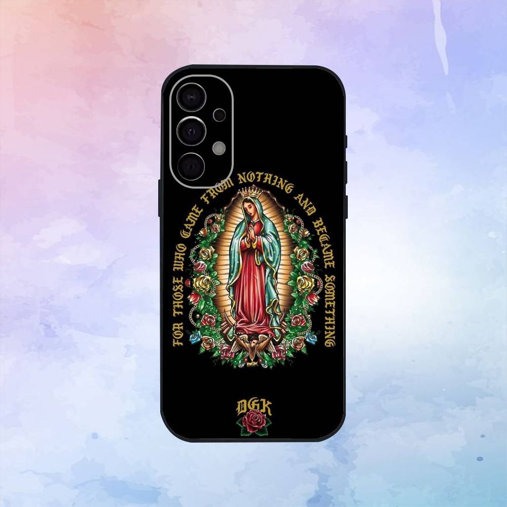 Guadalupe Art Virgin De Phone Case For Samsung S25,S24,S21,S22,S23,S30,Ultra,S20,Plus,Fe,Lite,Note,10,9,5G Black Cover