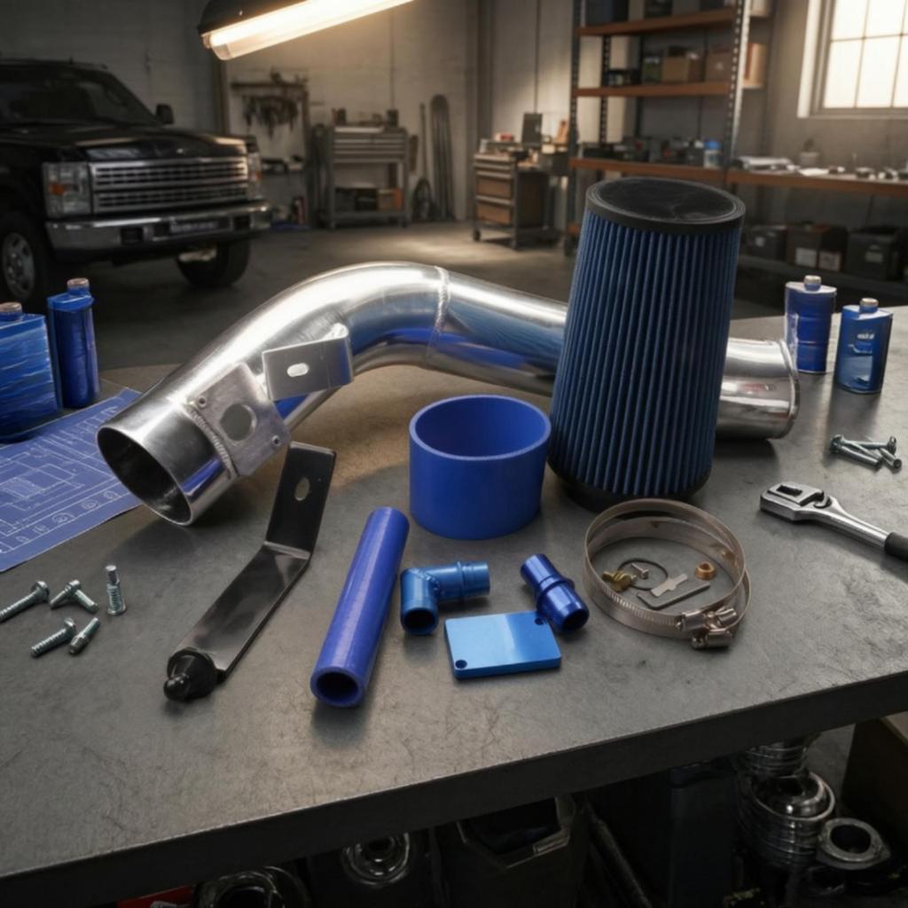 Air Intake Kit with Cleaner Aluminum Tube High