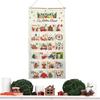24 Pockets Christmas Ornaments Calendar Fabric Christmas Advent Candy Bag Cloth Bag Countdown Wall Calendar Kids Gifts