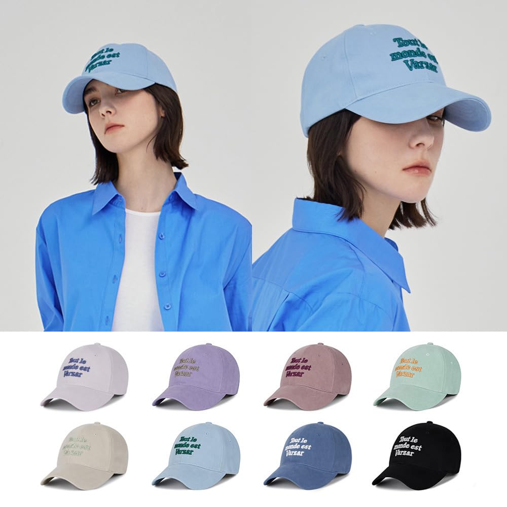 TMV Lettering Ball Cap Washing Sky [VARZAR]
