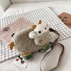 New Ins Cartoon Lamb Plush Shoulder Bag For Women