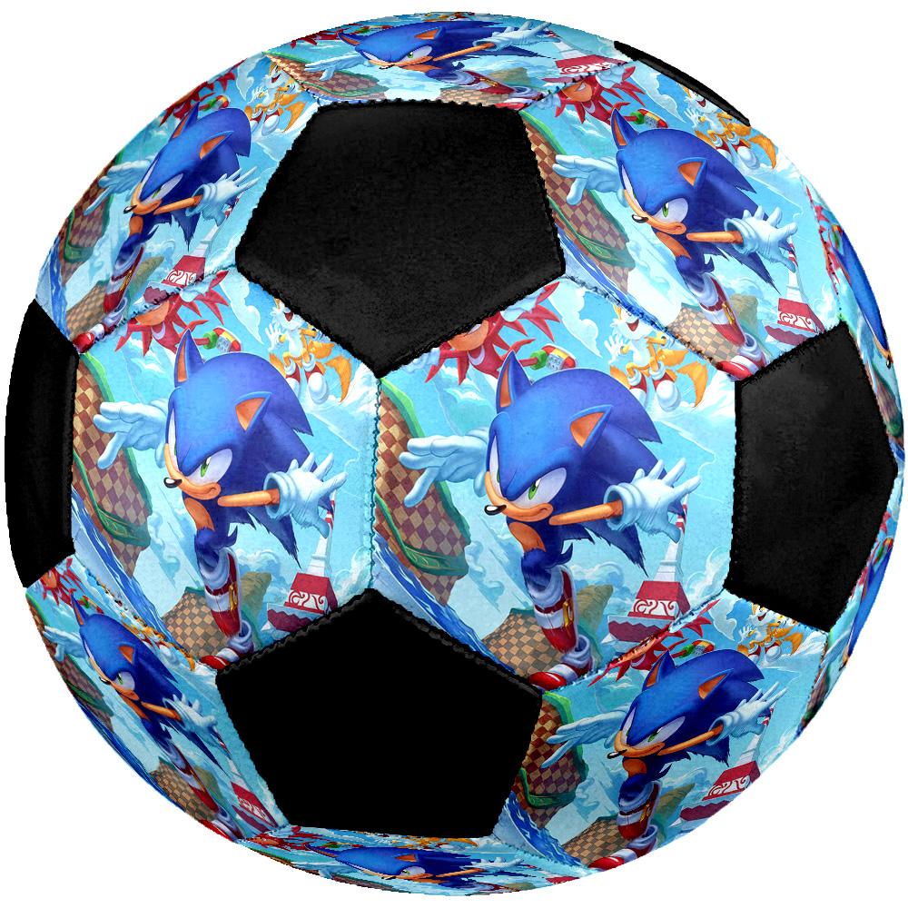 Sonic the Hedgehog2 Soccer Ball Colorful All Ages Machine Stitched PVC Competition Ready Durable High-Bounce.SIZE5