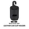 NTSM5 Car Leather Cup Holder Hang Drink Storage Box Accessories For BMW M F10 F20 F30 F40 F15 F25 F26 F31 F49 E62 E83 E84