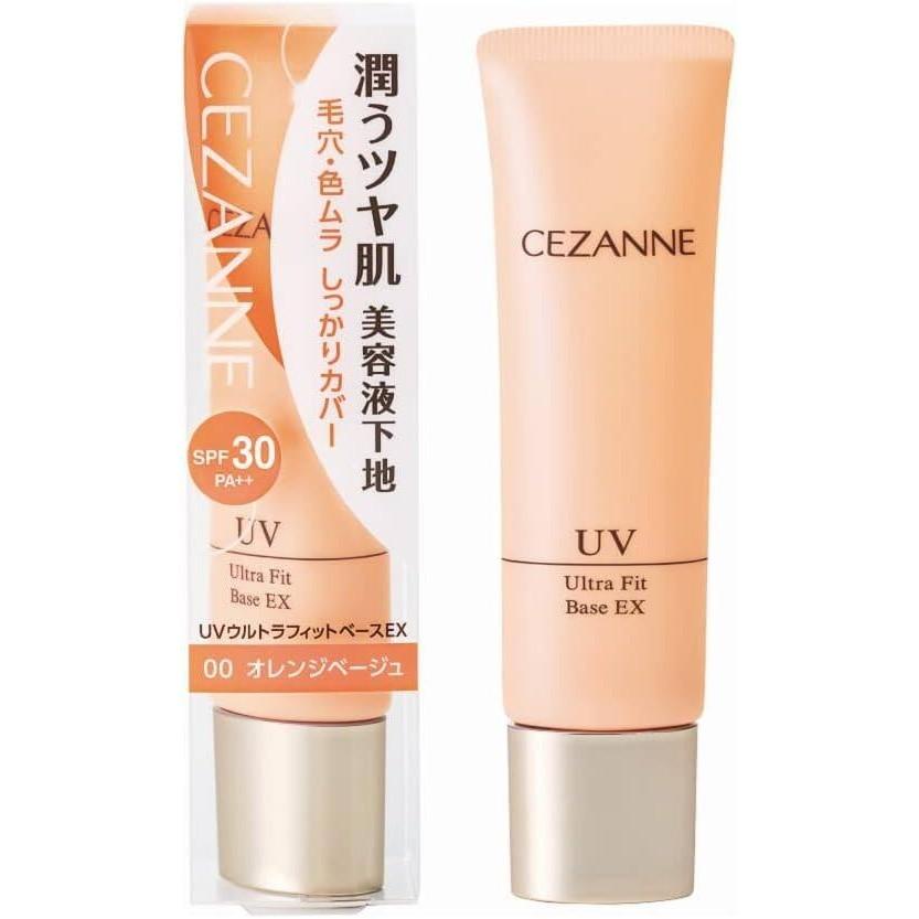 Cezanne UV Ultra Fit Base EX  00 Orange Beige  01 Light Blue  02 Peach Pink 30g