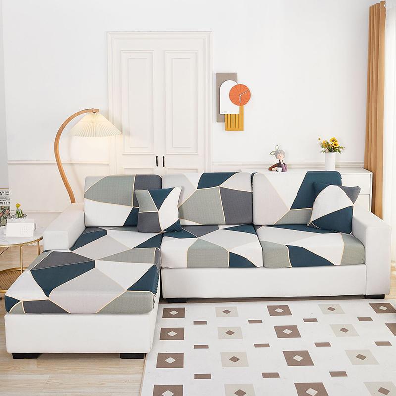 Stretch Sofa Seat Cushion Cover Furniture Protector Slipcover Sofa Covers for Living Room Soft Flexibility with Elastic Bottom