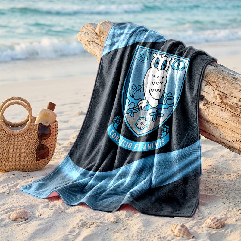 Asciugamano da Spiaggia Tema Sheffield Wednesday Morbido Asciugatura Rapida?Asciugamano Asciutto Per Vacanze Estive Al Mare Nuoto