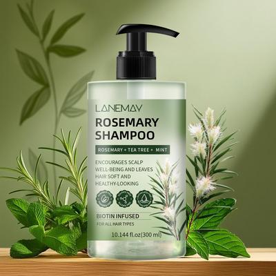 Rosemary Shampoo-Deeply Clean and Moisturize Hair Dirt & Oil-Improves Hair Texture-Prevents Breakage & Split Ends,300ml