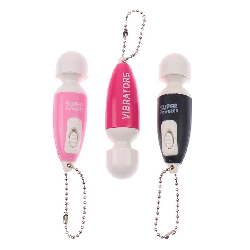 Portable Mini Cute Key Chain Full Body Massage Stick Fast Vibrate Relaxing
