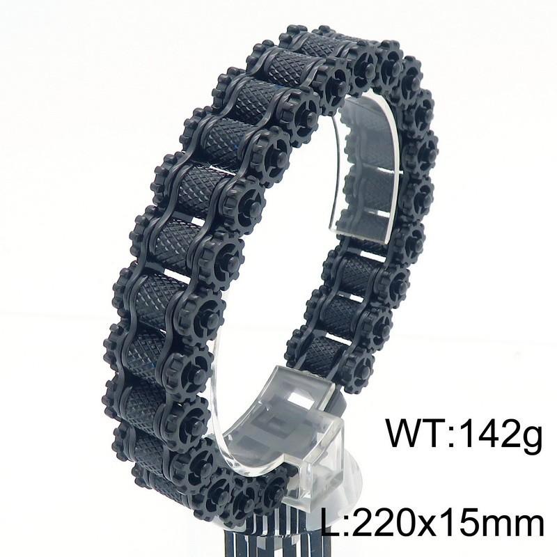 Personalized Trend Bracelet, Domineering Hip-Hop Titanium Steel Men'S Bicycle Chain Stainless Steel Locomotive Chain Jewelry